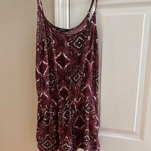 Ambiance sz S Bohemian Print Sleeveless Romper